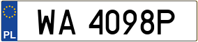 Trailer License Plate